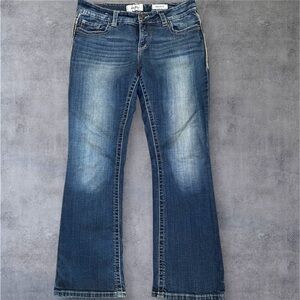 Daytrip Virgo Bootcut Medium Blue Wide Leg Jeans